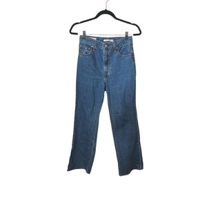 Levi’s Premium Denim Medium Wash Math Club Flare Trendy Size 26x29 Blue Jeans.